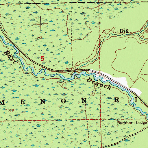 Topographic Map of Big Beaver Creek, MI