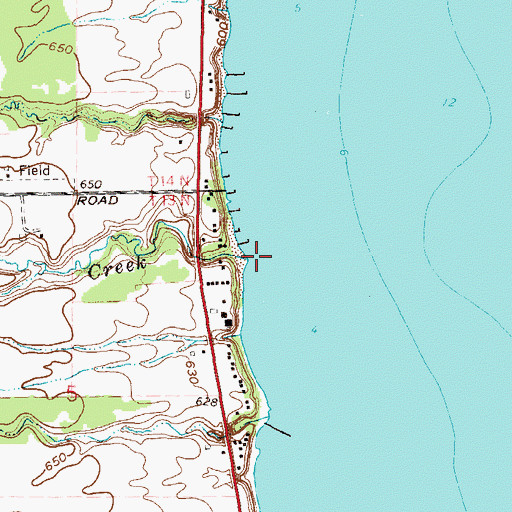 Topographic Map of Big Gully Creek, MI