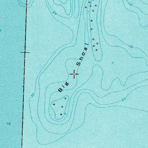 Topographic Map of Big Shoal, MI