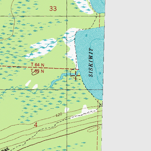 Topographic Map of Big Siskiwit River, MI