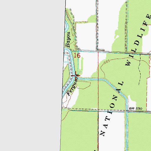 Topographic Map of Birch Run, MI