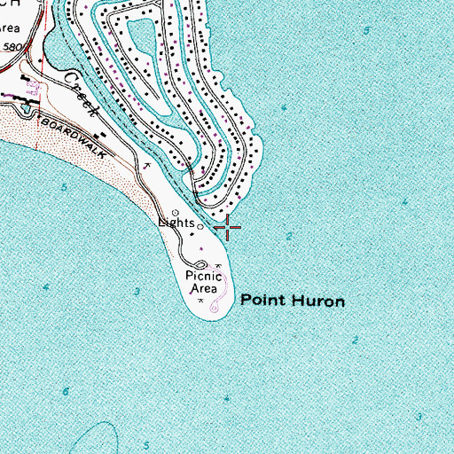 Topographic Map of Black Creek, MI