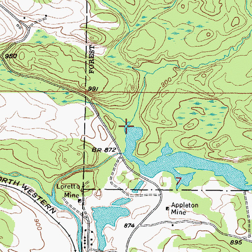 Topographic Map of Black Creek, MI