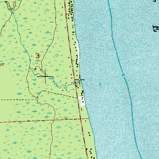 Topographic Map of Black Creek, MI