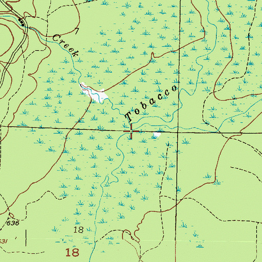 Topographic Map of Black Creek, MI