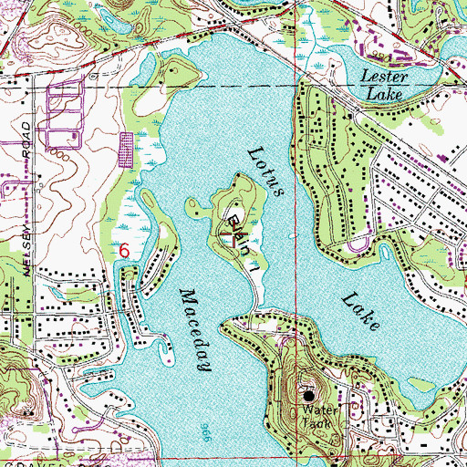 Topographic Map of Blain Island, MI