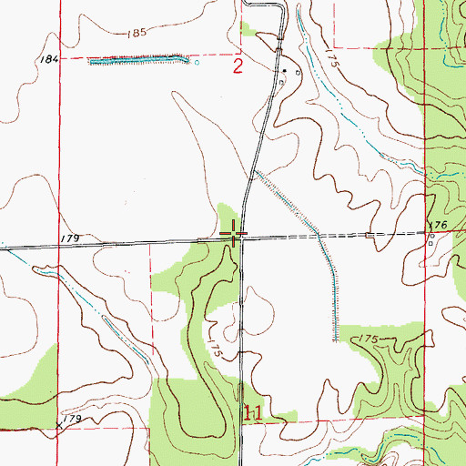 Topographic Map of Brown School (historical), AR
