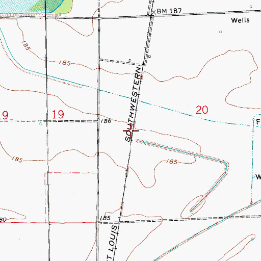 Topographic Map of Buffo (historical), AR