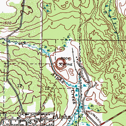 Topographic Map of Book Mine, MI