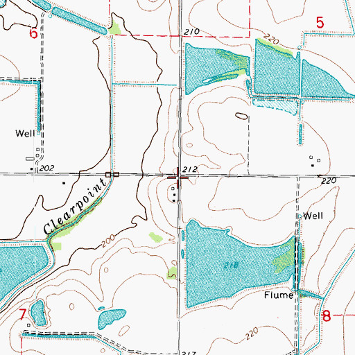 Topographic Map of Clearpoint School (historical), AR