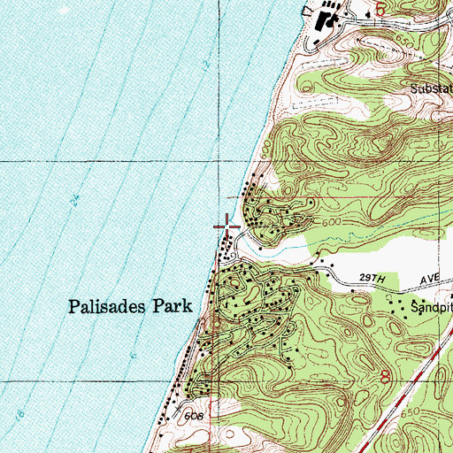Topographic Map of Brandywine Creek, MI