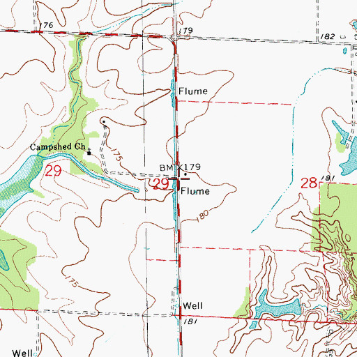 Topographic Map of Fairview School (historical), AR