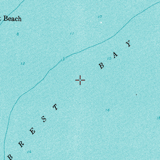 Topographic Map of Brest Bay, MI