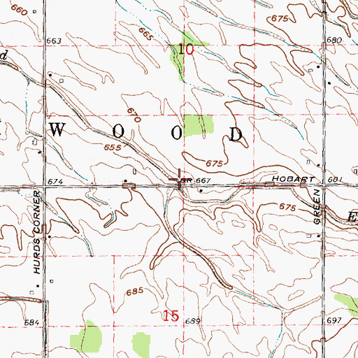 Topographic Map of Brookfield Exit, MI