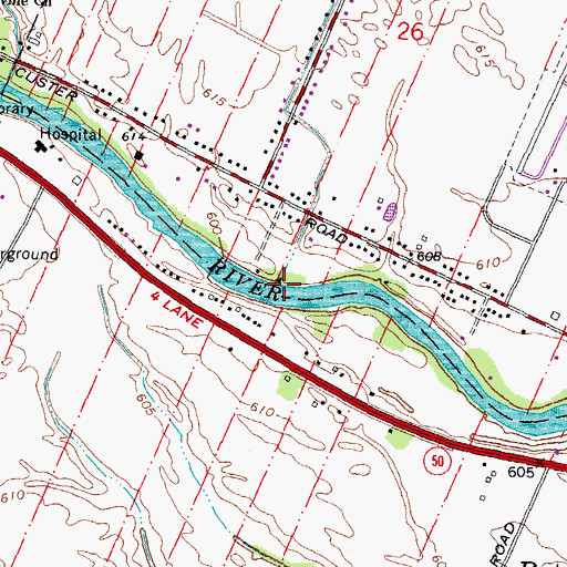Topographic Map of Brost Drain, MI