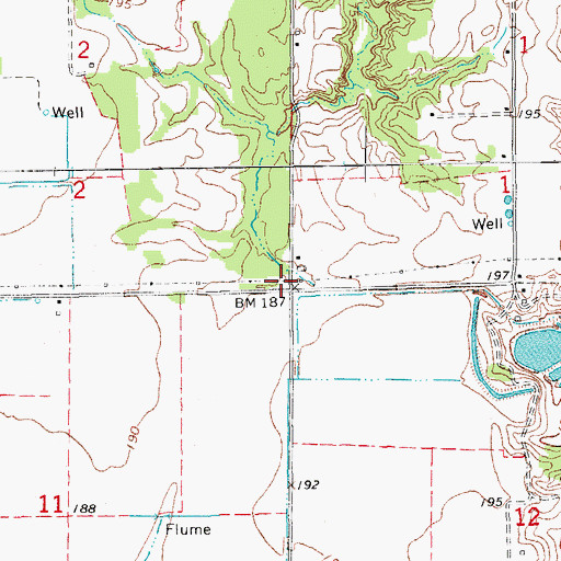 Topographic Map of Gaines School (historical), AR