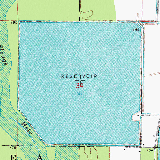 Topographic Map of Halowell Reservoir, AR