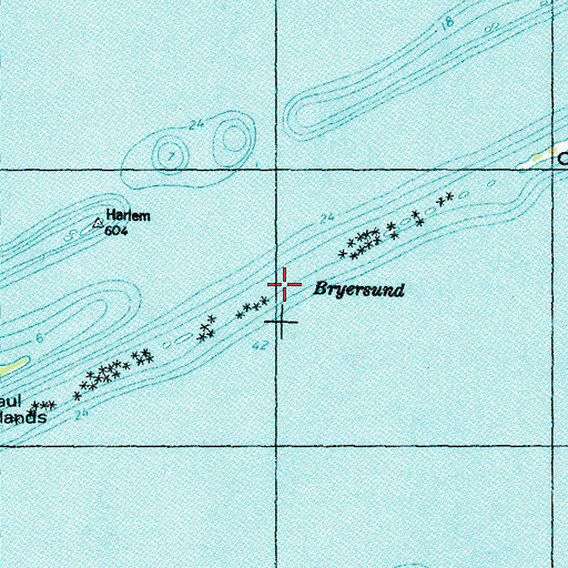 Topographic Map of Bryersund, MI