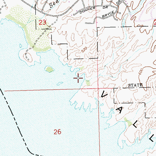 Topographic Map of Indian Peak Wash, AZ