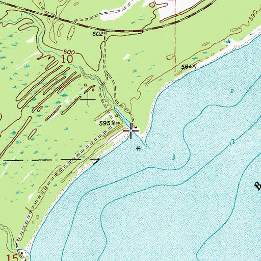 Topographic Map of Bulldog Creek, MI