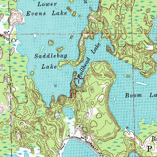 Topographic Map of Bullhead Lake, MI