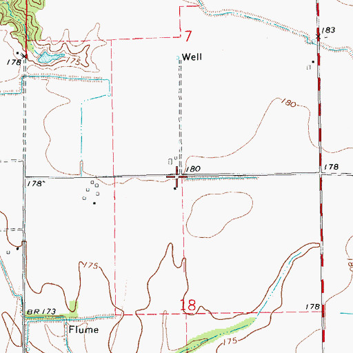Topographic Map of Johnsons Store (historical), AR