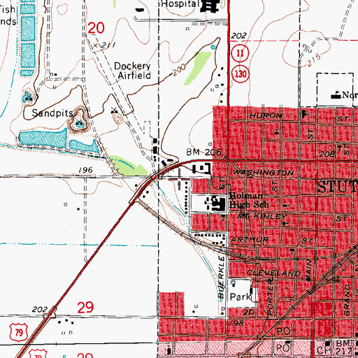 Topographic Map of Kingdom Hall of Jehovahs Witnesses, AR