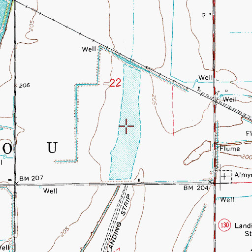 Topographic Map of Knoff Reservoir, AR