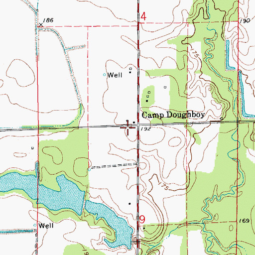 Topographic Map of La Fargue School (historical), AR