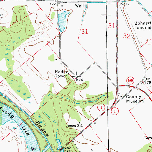 Topographic Map of Love Rest Church (historical), AR