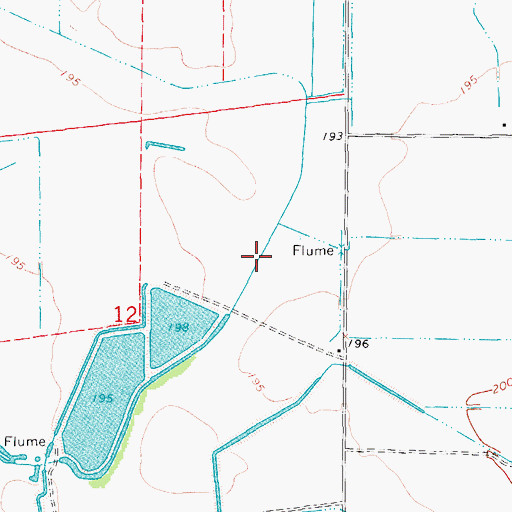 Topographic Map of Ditch Number 1, AR
