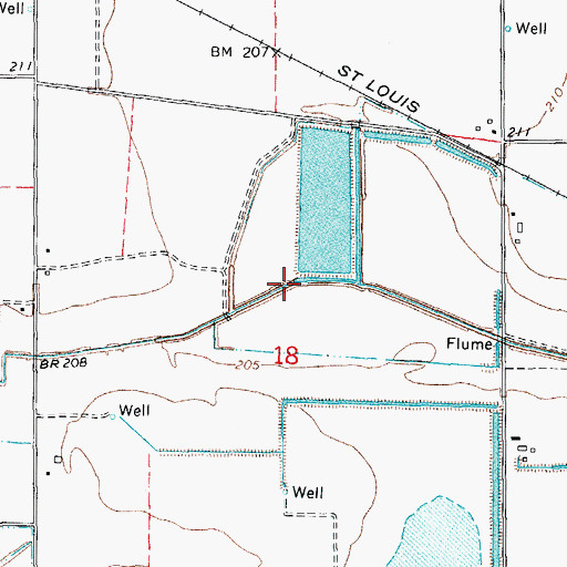 Topographic Map of Ditch Number 2, AR