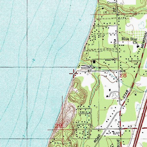 Topographic Map of Camp Na Wa Kwa, MI
