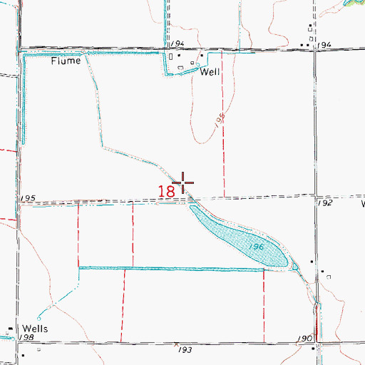 Topographic Map of Lateral Number 6, AR