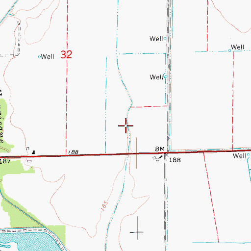 Topographic Map of Lateral Number 9, AR
