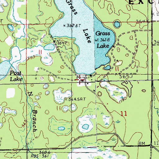 Topographic Map of Camp Ta-pi-co, MI