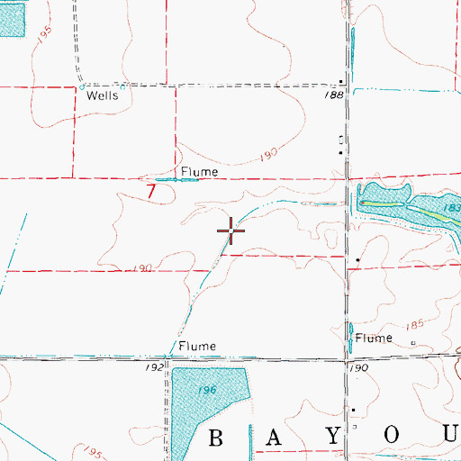 Topographic Map of Lateral Number 12, AR