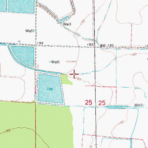 Topographic Map of Ditch Number 15, AR