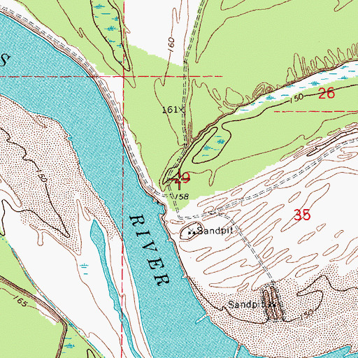 Topographic Map of Osotouy (historical), AR