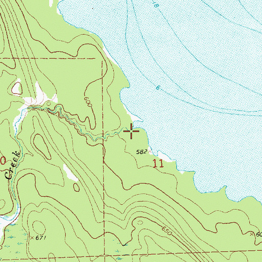 Topographic Map of Carlton Creek, MI
