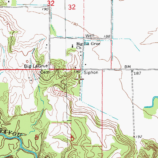 Topographic Map of Parker School (historical), AR