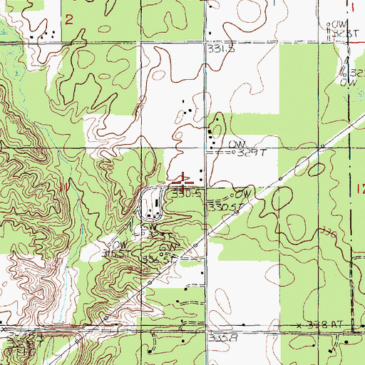 Topographic Map of Carpenter School, MI