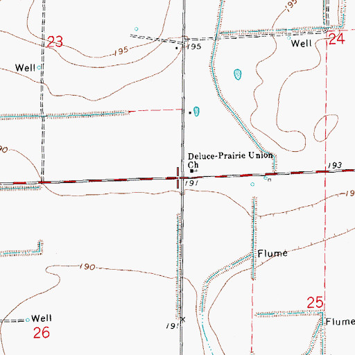 Topographic Map of Prairie Union, AR