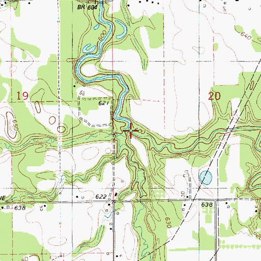 Topographic Map of Cedar Creek, MI