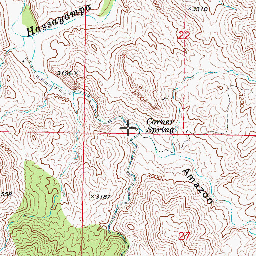 Topographic Map of Amazon Gulch, AZ