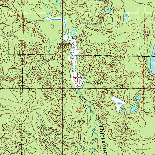 Topographic Map of Challenge Mine, MI