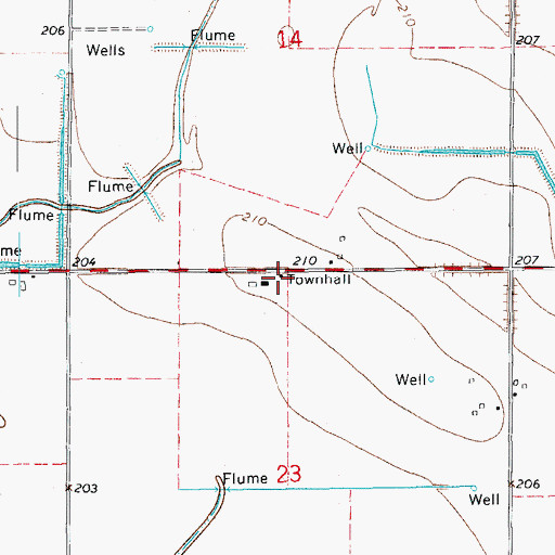 Topographic Map of Stanley School (historical), AR