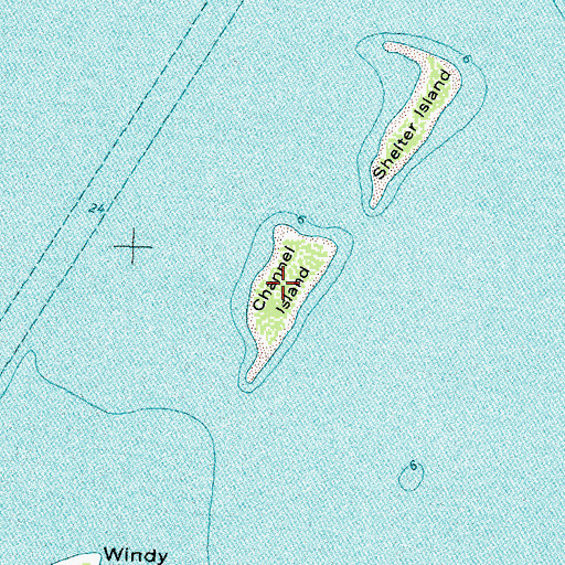 Topographic Map of Channel Island, MI