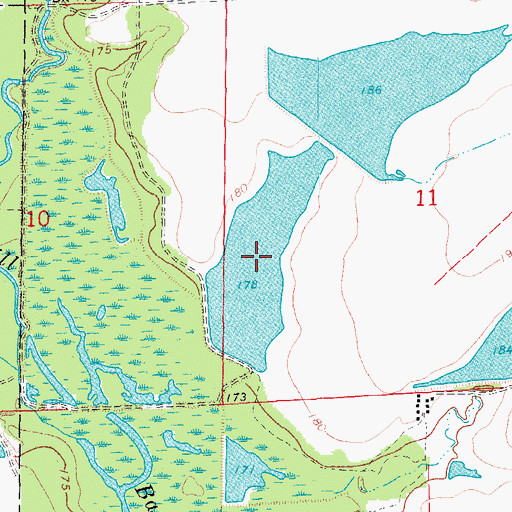 Topographic Map of Thomas Reservoirs, AR