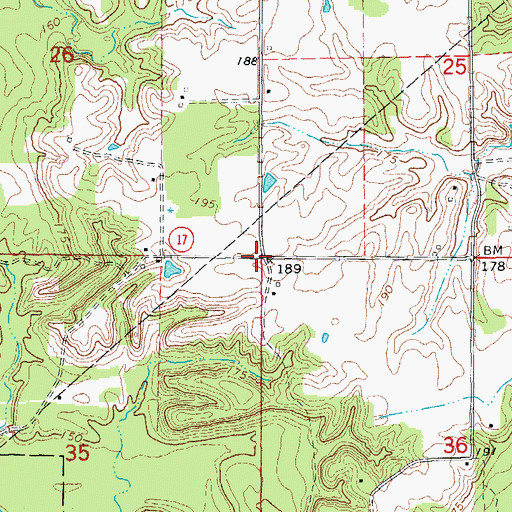 Topographic Map of Union School (historical), AR